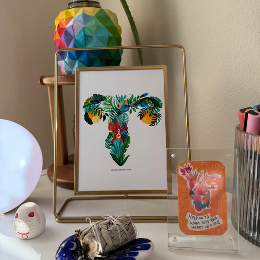 Healing uterus print