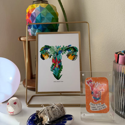 Healing uterus print