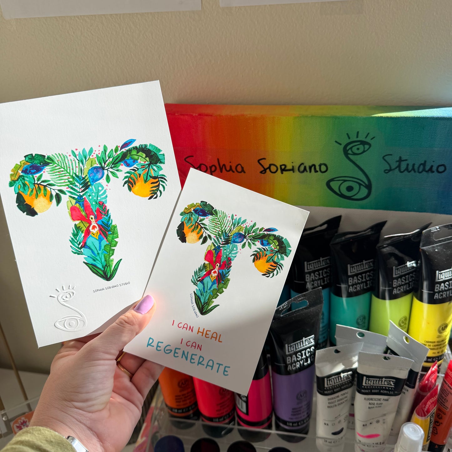 Healing uterus print