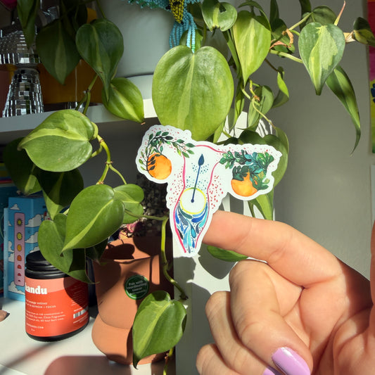 Uterus sticker sheet