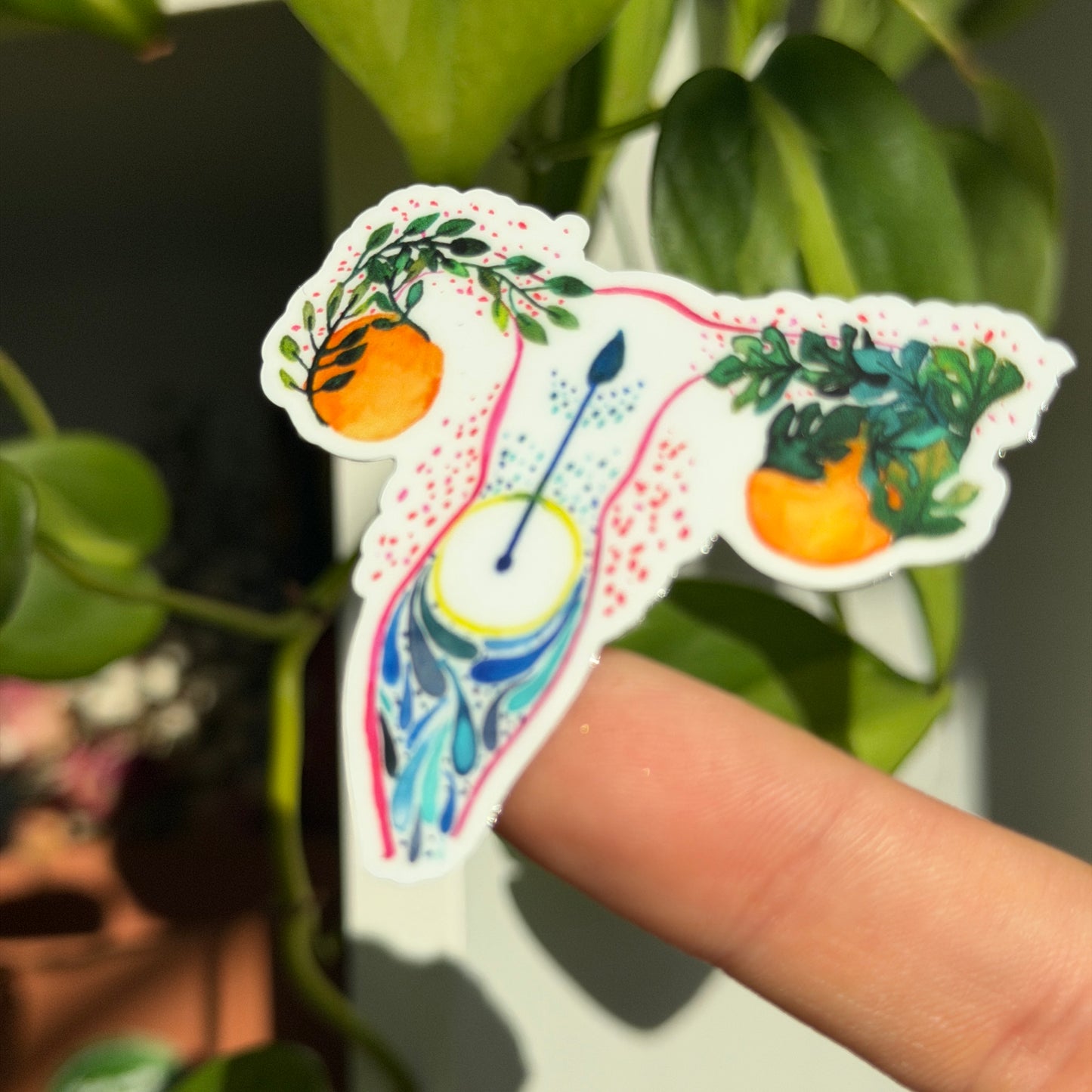 Uterus sticker sheet