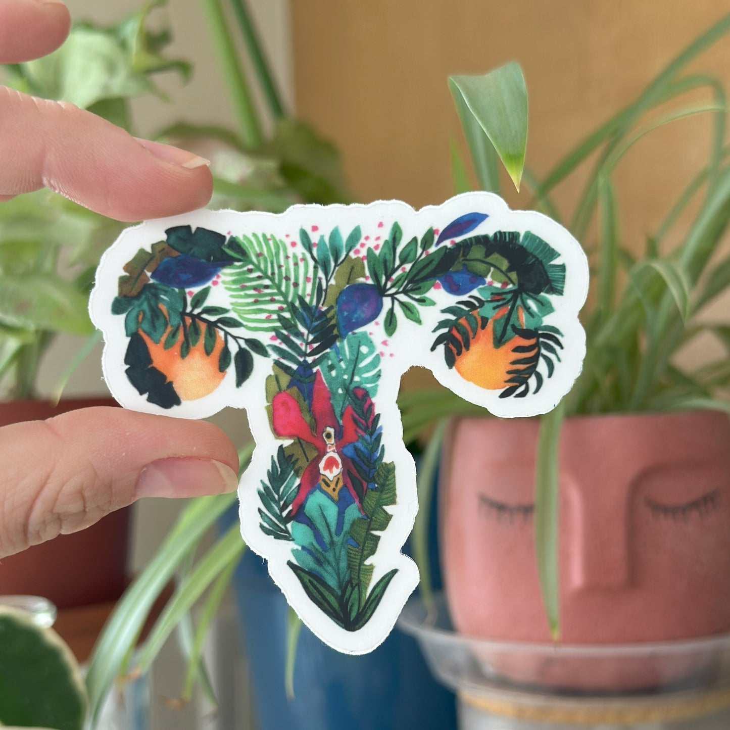 Healing uterus stickers